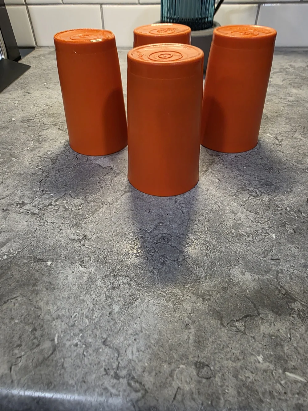 Set Of 4 - 8oz Tupperware Cups